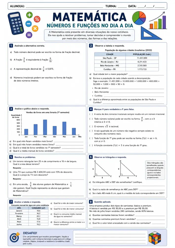 Amostra material de Matemática - Multiplicação