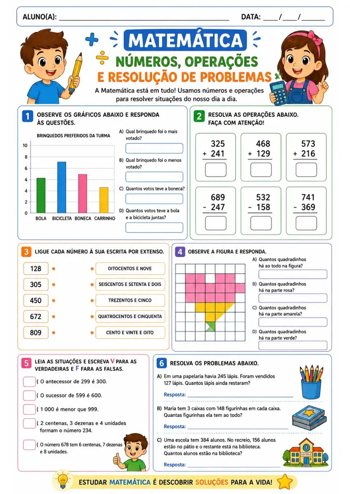 Amostra material de Matemática - Multiplicação